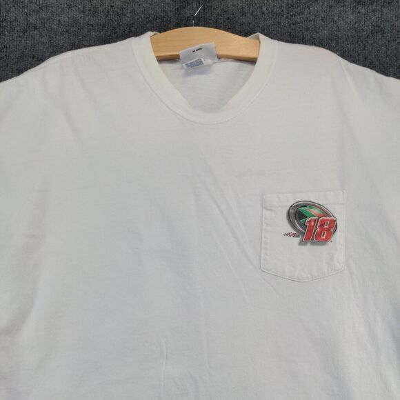 Chase Authentics Men's Bobby Labonte T-Shirt White 2XL Joe Gibbs Racing #18 - Picture 3 of 15